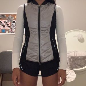 Zella silver black vest